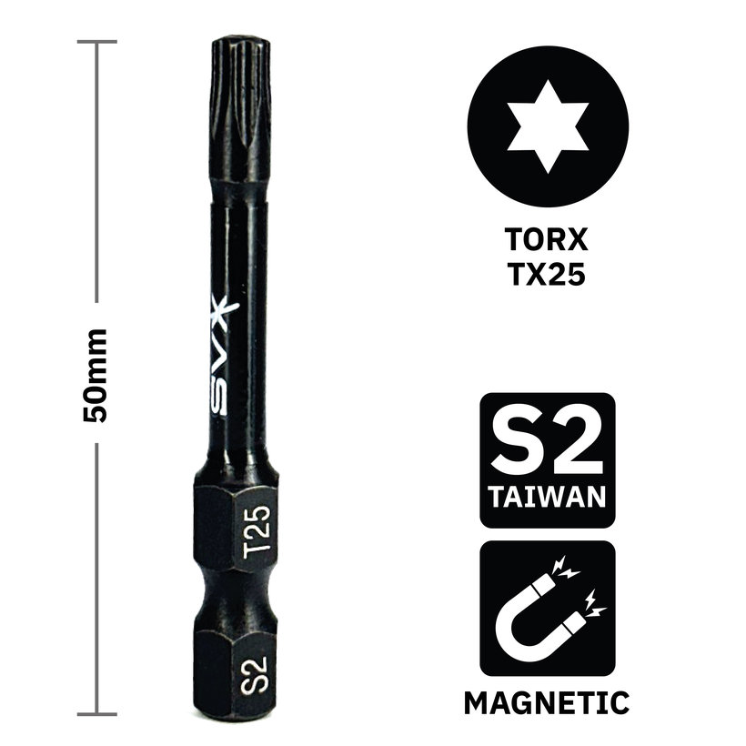 Bit mágneses TX25x50 mm