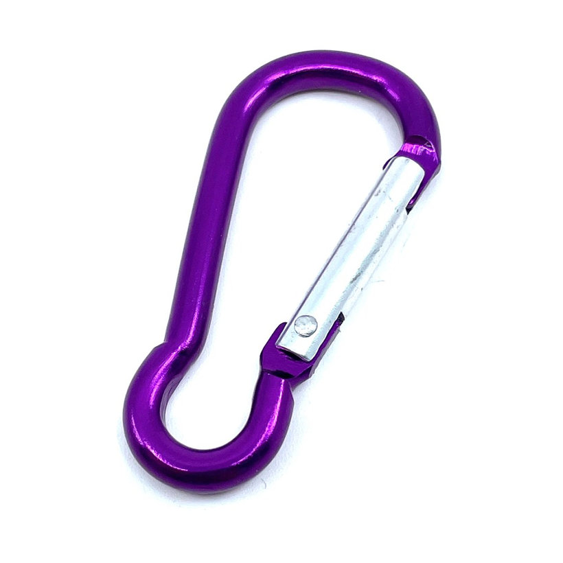 Karabiner alumínium  - lila 6mm