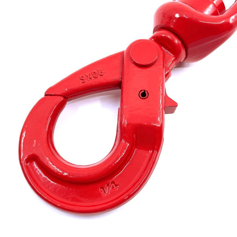 Önzáró forgó kampó csapágyazással 80 o. piros 13mm