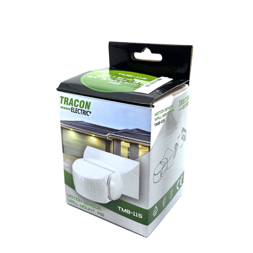 Mozgásérzékelő, falra - fehér 180°