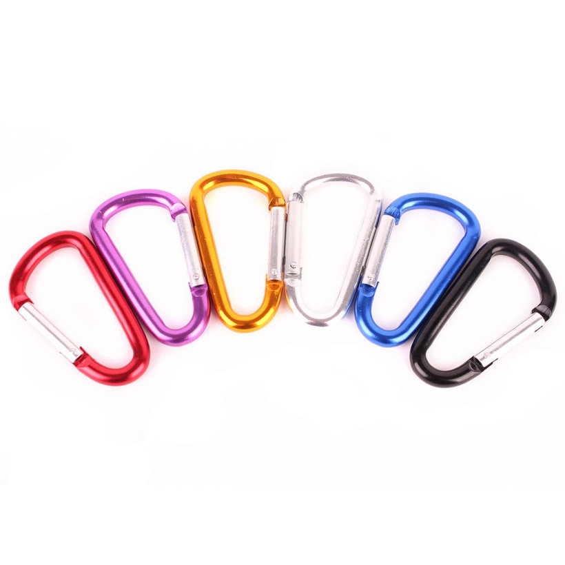 Karabiner alumínium biztonsági zárral 8mm