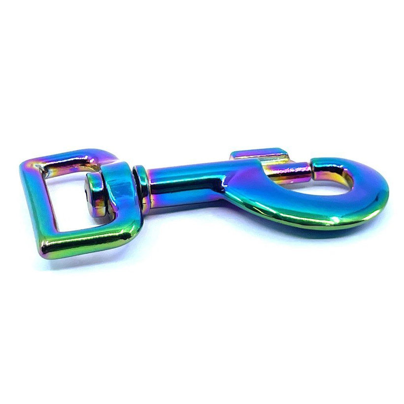 Forgó karabiner szivárványos 81x25mm