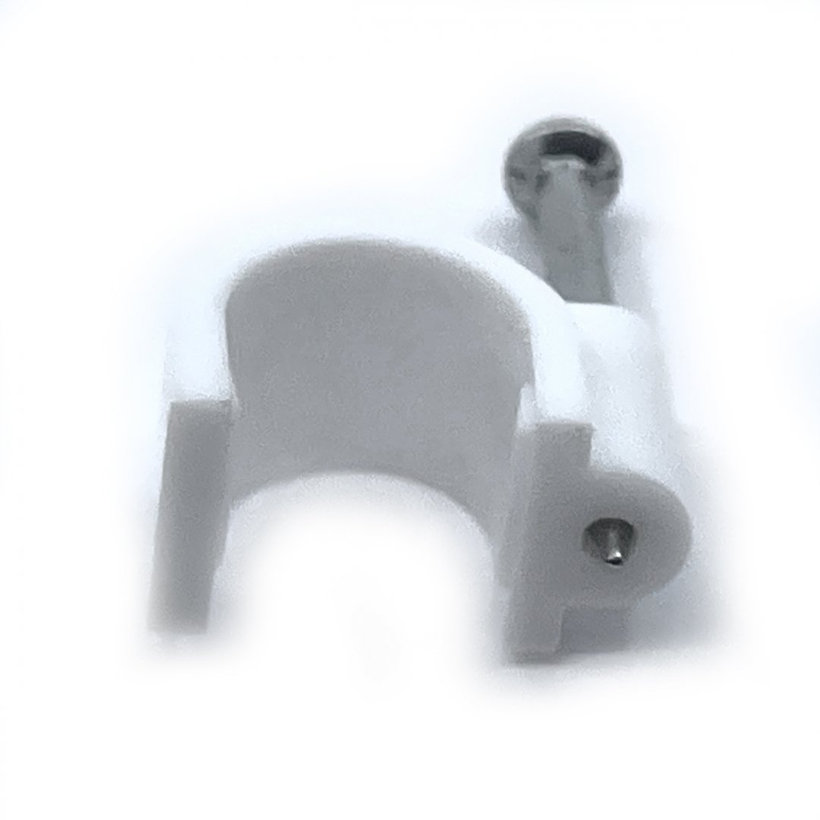 Kábelbilincs ovális fehér 7mm