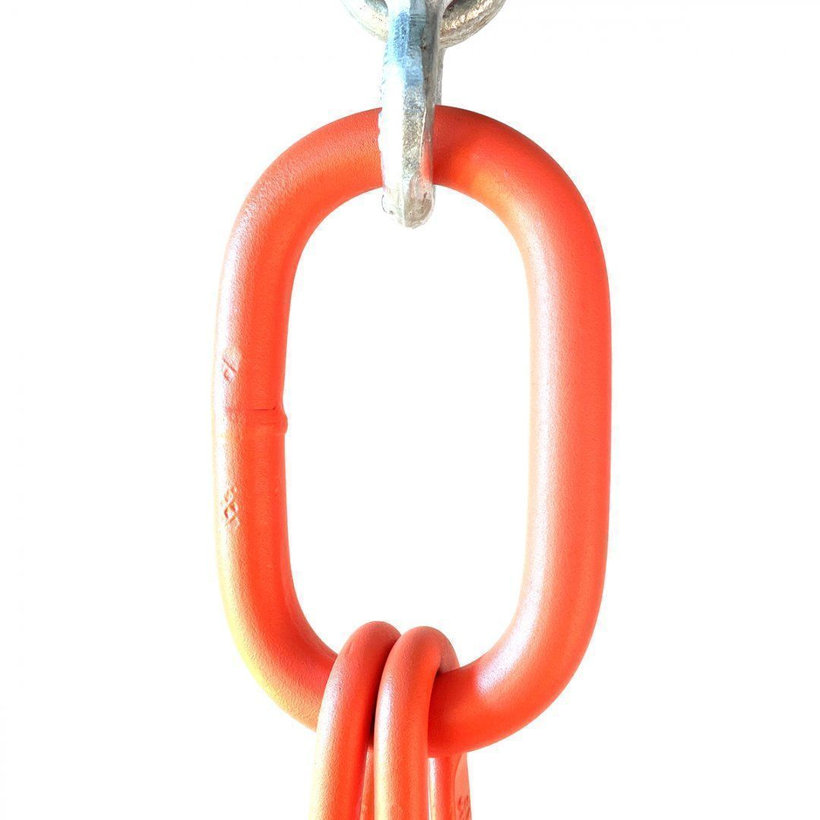 Láncos felfüggesztés szem-4 kampó 100 o. rövidítővel (3,5 m, 21 200/15 000 kg, 16 mm)