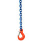 Láncos felfüggesztés szem-kampó 100 o. rövidítővel (3 m, 1400 kg, 6 mm)