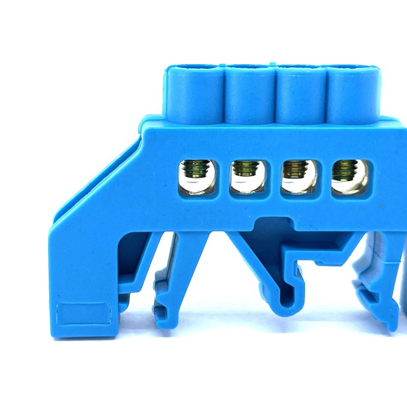 Szigetelt földelősín N, kék 4P