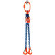 Láncos felfüggesztés szem-2 kampó 100 o. rövidítővel (6 m, 14000/10000 kg, 16 mm)