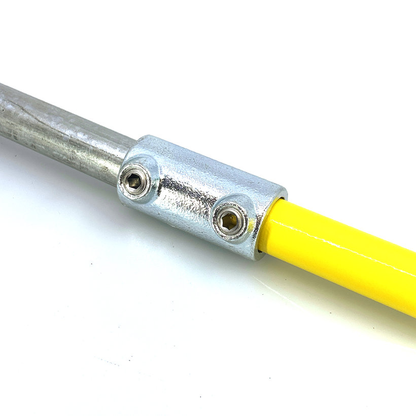 Cső alakú csatlakozó 27 mm - horganyzott