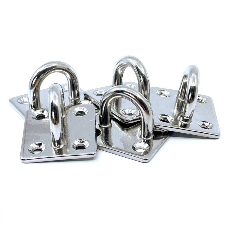 Rozsdamentes acél lemez szemmel 35x40mm