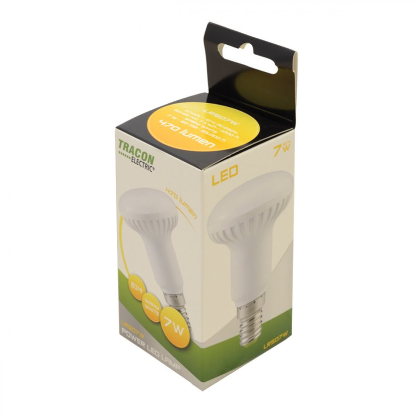 LED reflektorlámpa E14 7W - meleg fehér