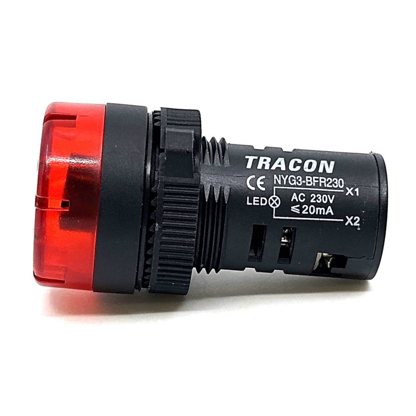 LED jelzőfény akusztikus piros