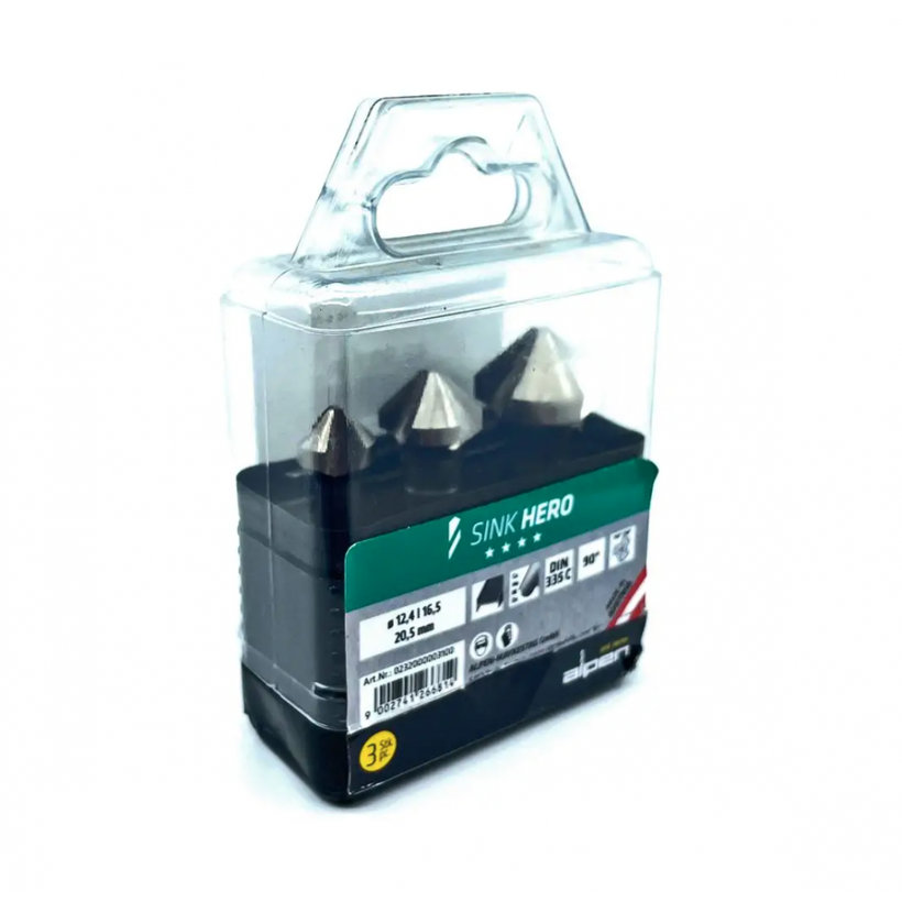 Süllyesztő készlet 12,4/16,5/20,5mm