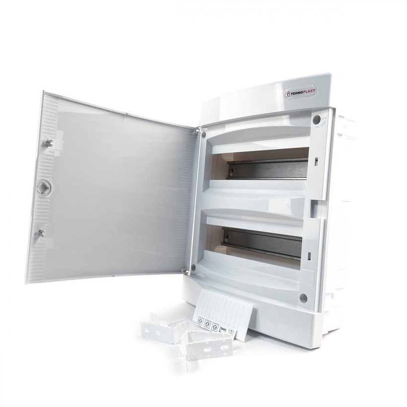 Kapcsolótábla süllyesztett fehér U24 - C/N 283x357x106mm