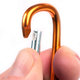 Karabiner alumínium D-alakú - kék 6mm