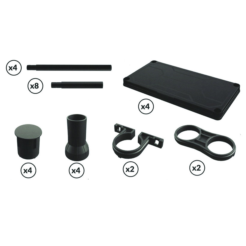 Műanyag polc 60×30x92,6cm – 4 polccal