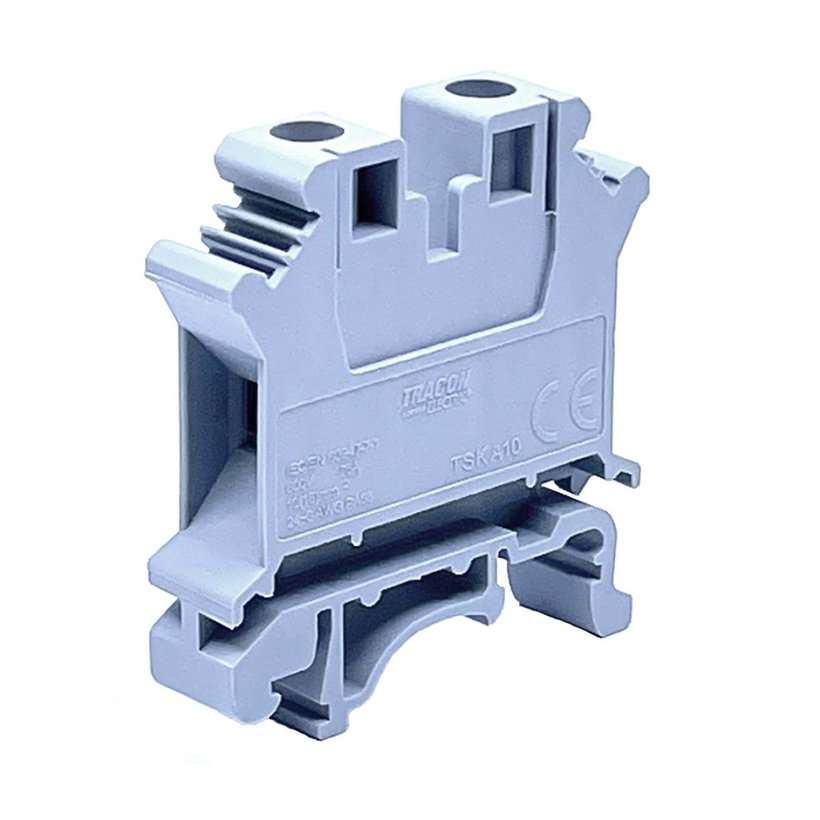 Emeletes ipari sorozatkapocs, csavaros, sínre 10mm²