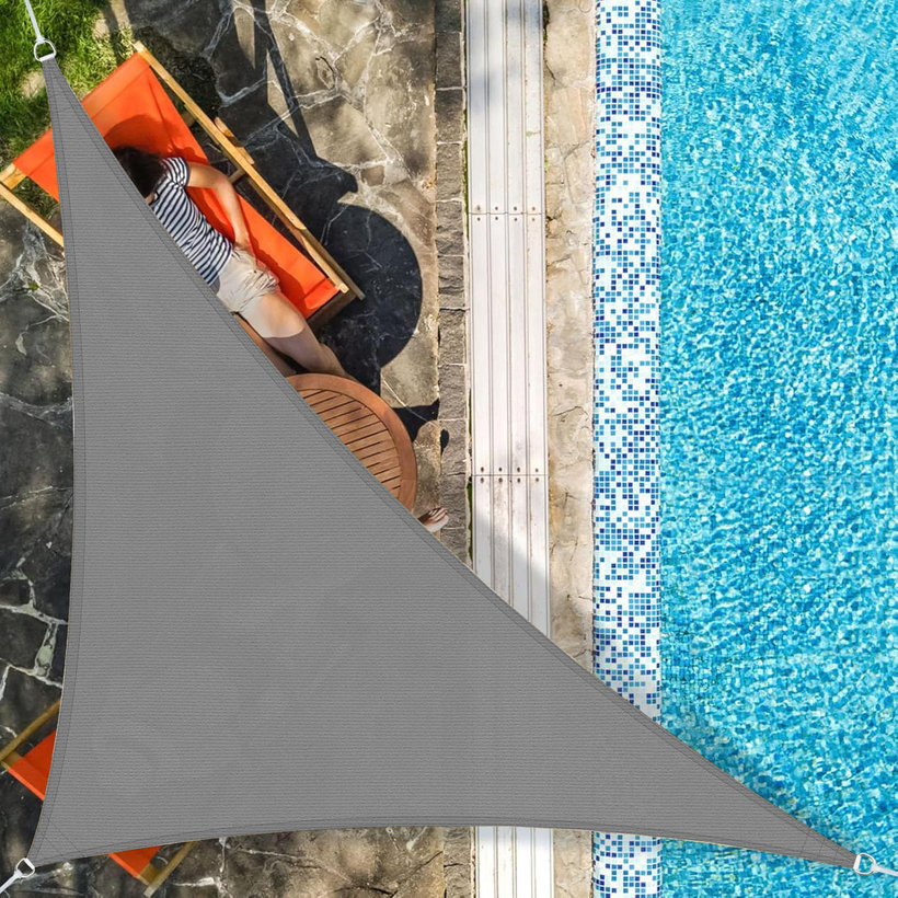 Árnyékoló ponyva antracit szürke 3,6x3,6x3,6 m