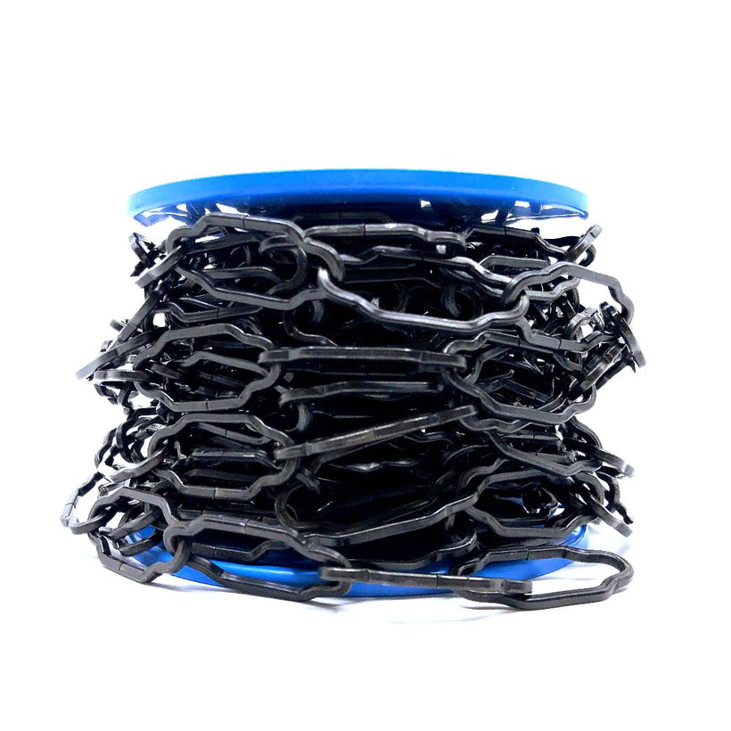 Dekoratív csillár lánc/fekete cink 2,3mm