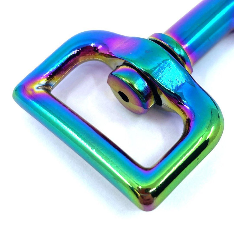 Forgó karabiner szivárványos 81x25mm