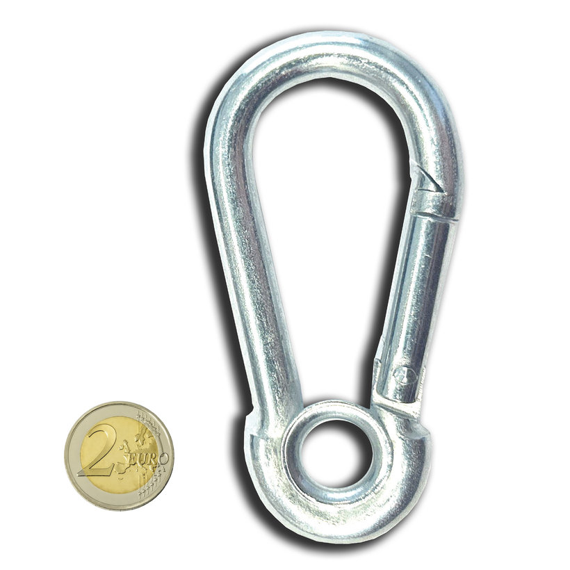 Karabiner gyűrűvel zn 9mm