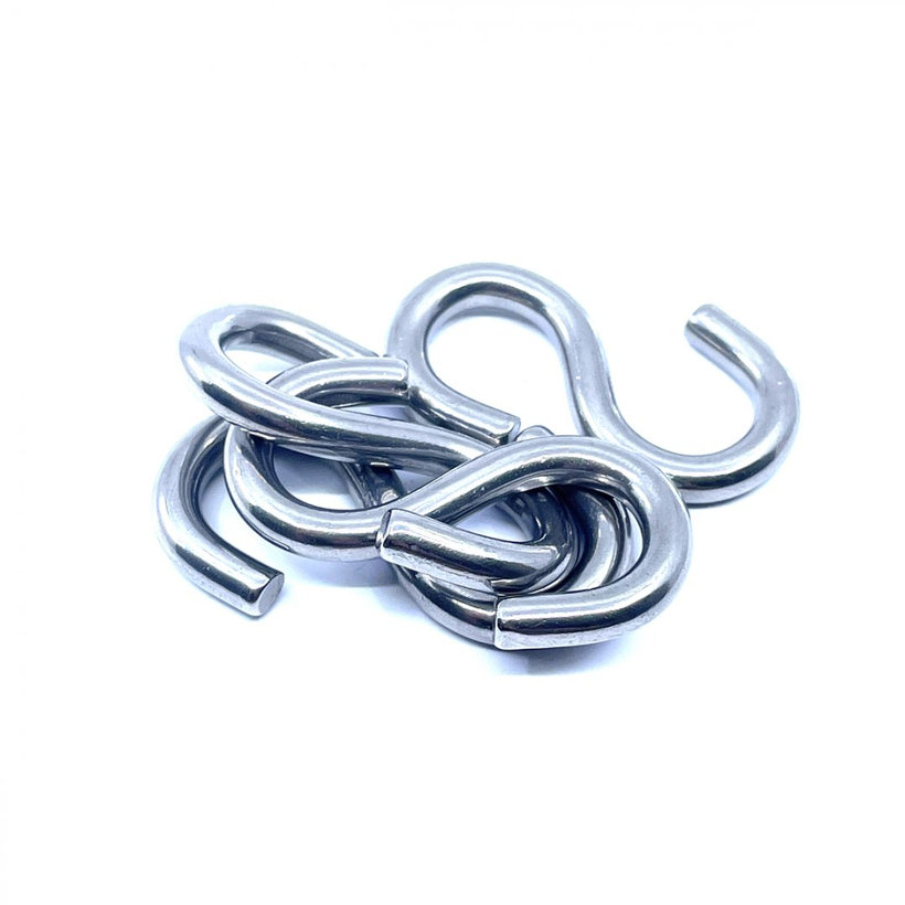 S horog rozsdamentes acél 3 mm