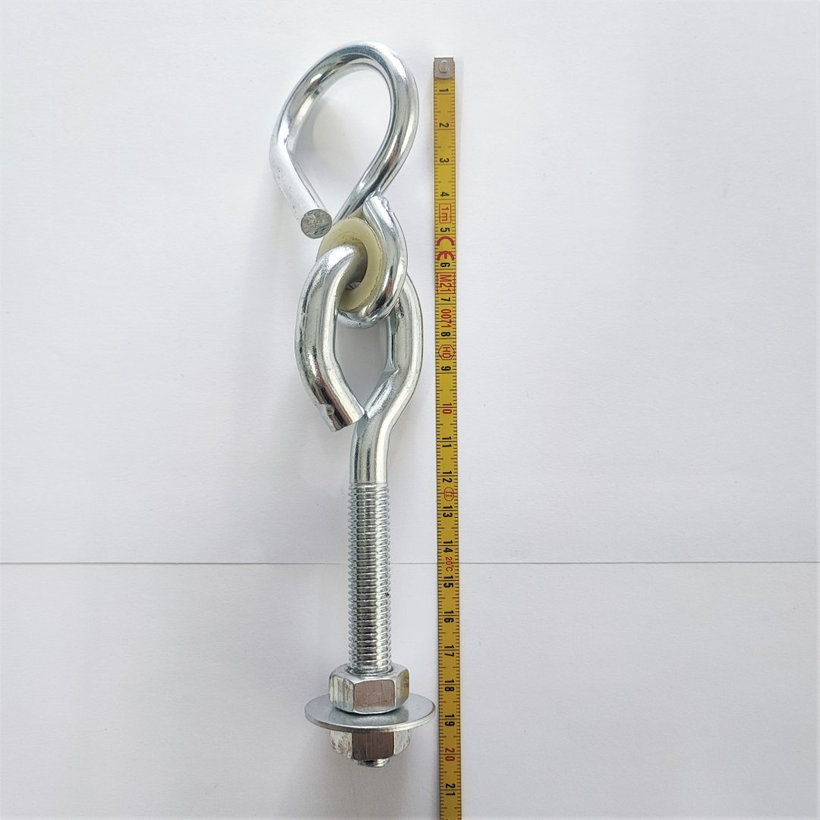 Hintakampó menettel és bilinccsel M12x200mm