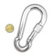 Karabiner rögzítőanyával horganyzott 12mm