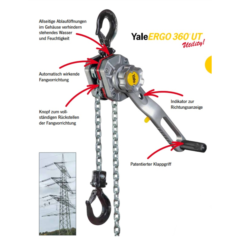 Racsnis emelő ERGO360 Utility 6000kg