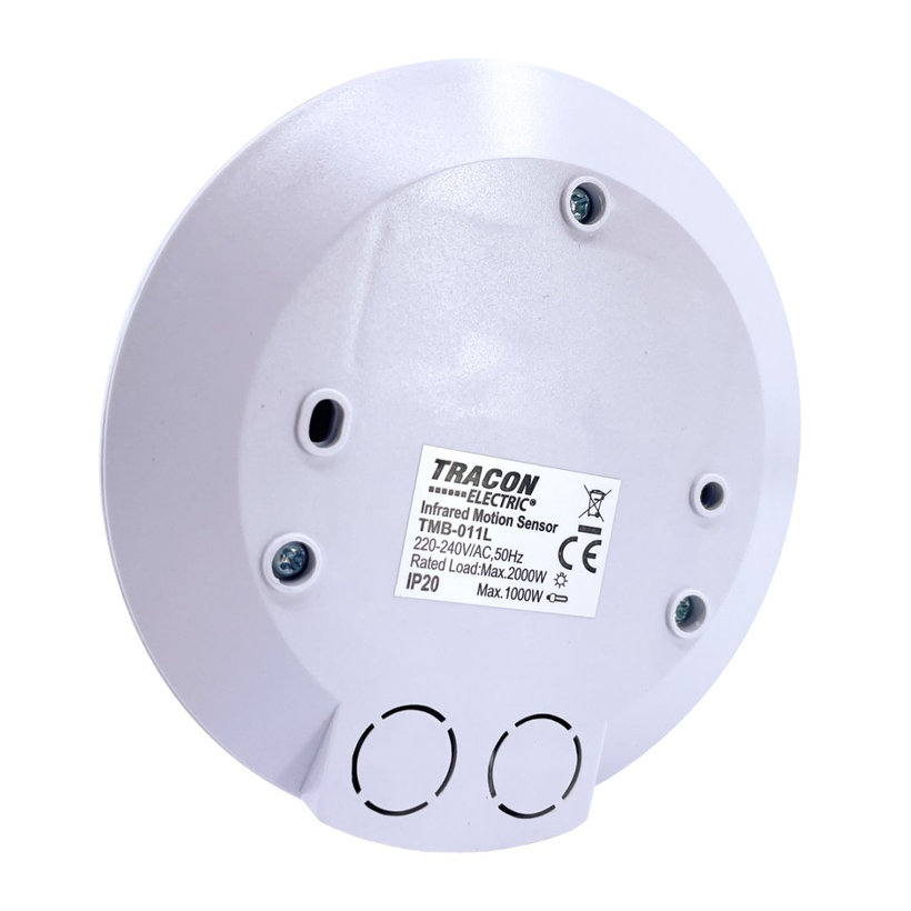 Mozgásérzékelő, mennyezetre, lapos, fehér 360°