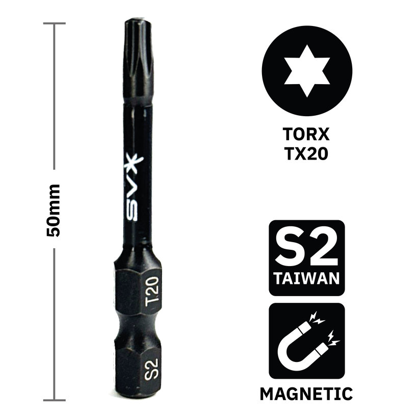 Bit mágneses TX20x50 mm