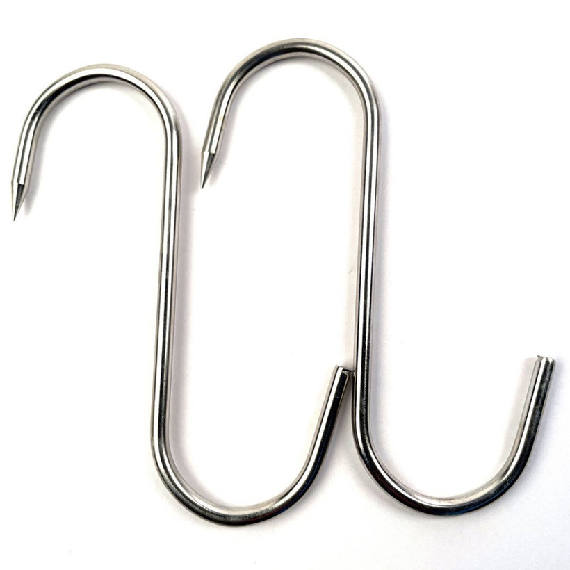 Henteshorog rozsdamentes acél A2 160 mm