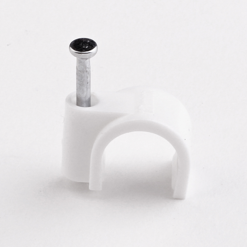 Kábelbilincs ovális fehér 10mm