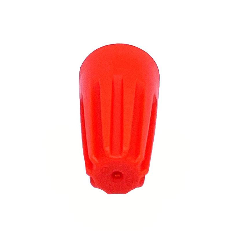 Rácsavarható vezetékösszekötő, merev réz vezetékhez, piros 4mm²