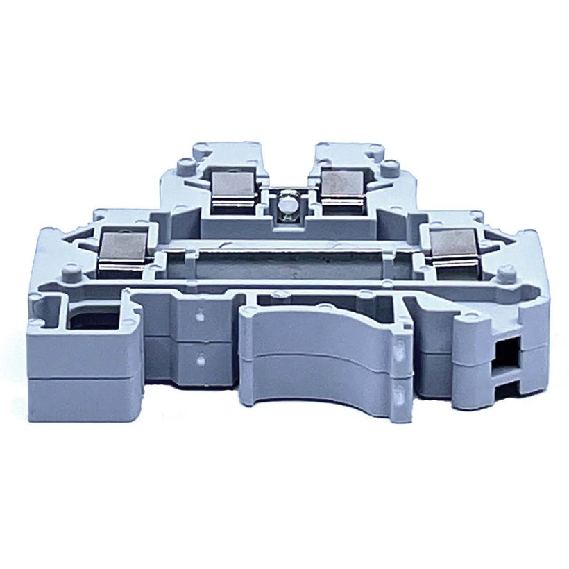 Emeletes ipari sorozatkapocs, csavaros, sínre, szürke 2,5mm²