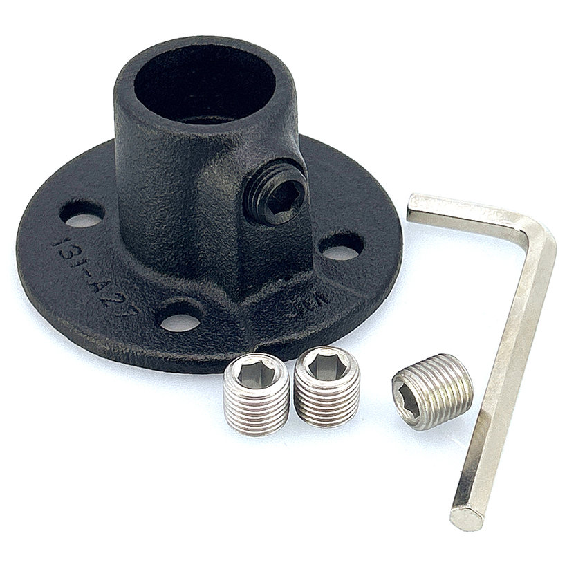 Támogató csatlakozó 27 mm - fekete