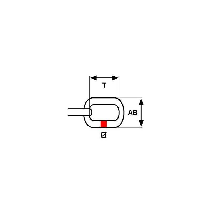 Dekoratív csillár lánc/barnított 2,3mm