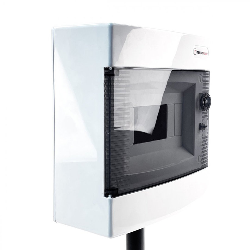 Kapcsolótábla süllyesztett fehér U8 - C/P 211x232x99mm