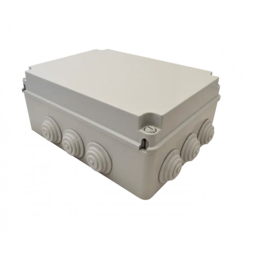Kötődoboz, falon kívüli, műanyag csavarral IP65 310x230x130mm