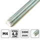 Menetes rúd DIN 975 4.8 zn M4x1000