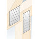 Perforált fémlemez PP 5 60x140mm