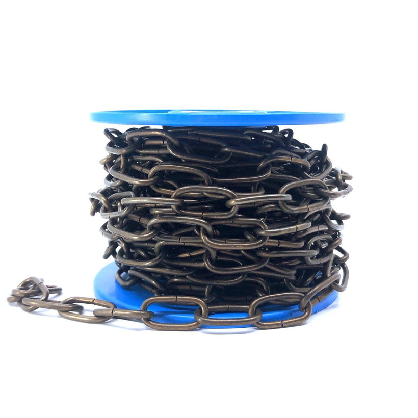 Dekoratív lánc/csiszolt sárgaréz 2,3mm