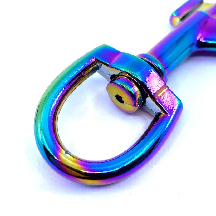 Forgó karabiner szivárványos 46x10mm