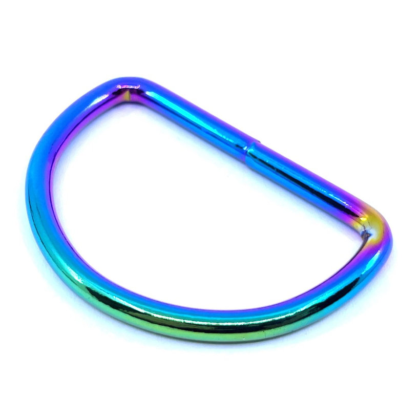 Hegesztett gyűrű D-alakú szivárványos 3x16mm