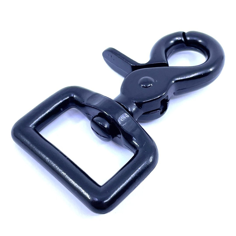 Karabiner nyíló fekete 59x20mm