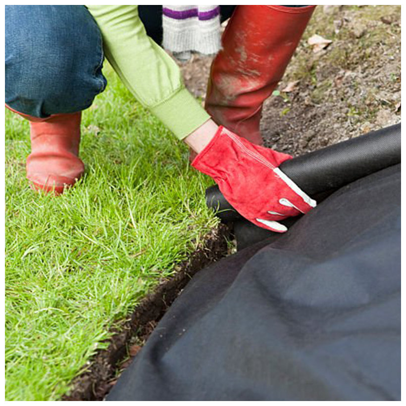 Fekete nem szőtt textília 1,6x5m 50g/m²