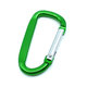 Karabiner alumínium D-alakú - zöld 6mm