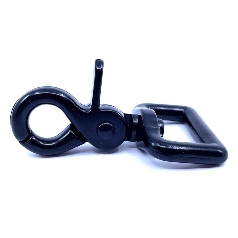 Karabiner nyíló fekete 59x20mm