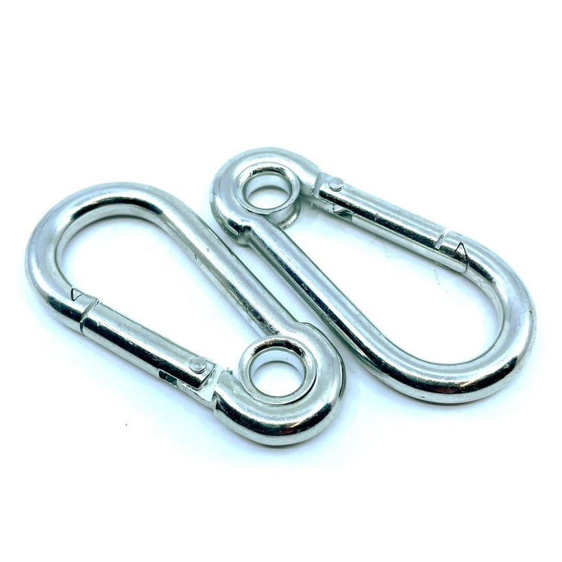 Karabiner gyűrűvel zn 7mm