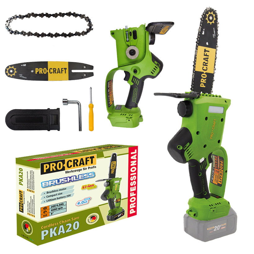 Akkus kézi láncfűrész PKA20 - akkumulátor és töltő nélkül