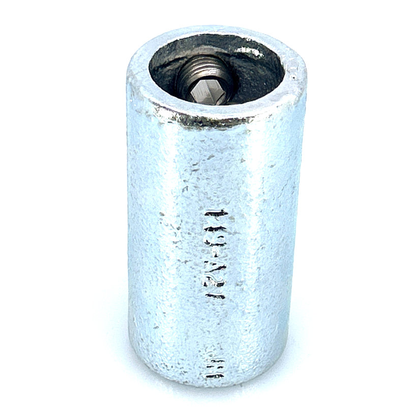 Cső alakú csatlakozó 27 mm - horganyzott